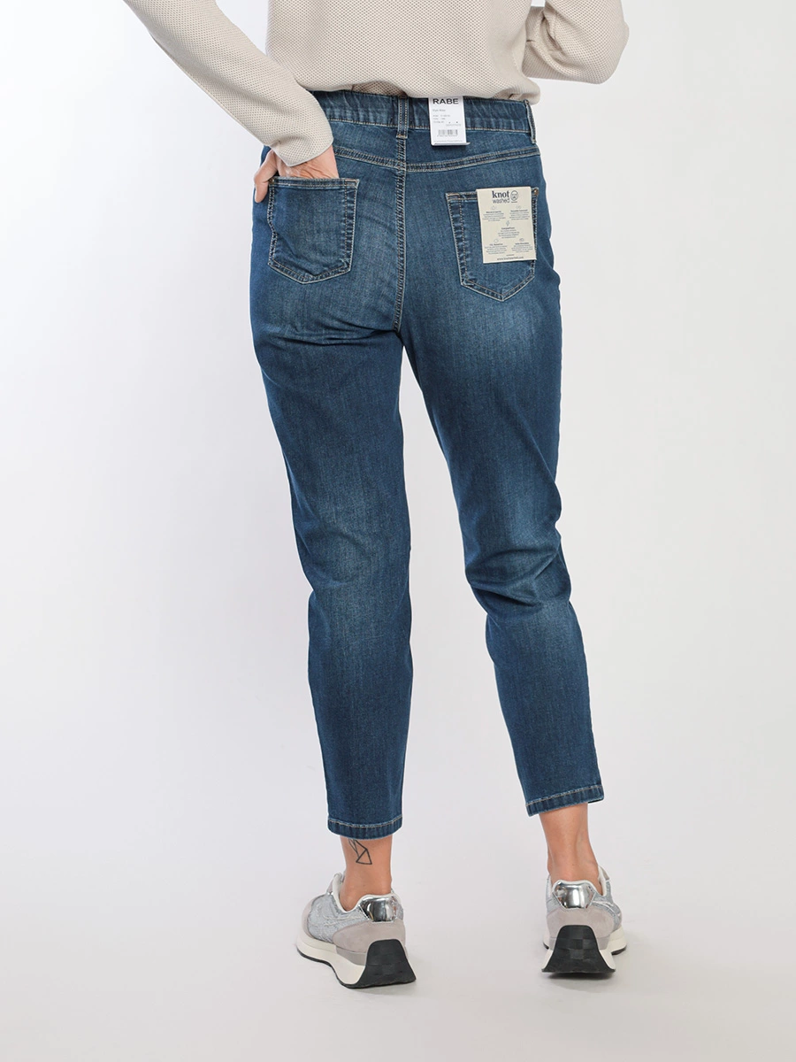 Джинсы 7/8 с эластичным поясом